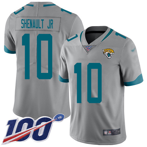 Jacksonville Jaguars 10 Laviska Shenault Jr. Silver Youth Stitched NFL Limited Inverted Legend 100th Season Jersey